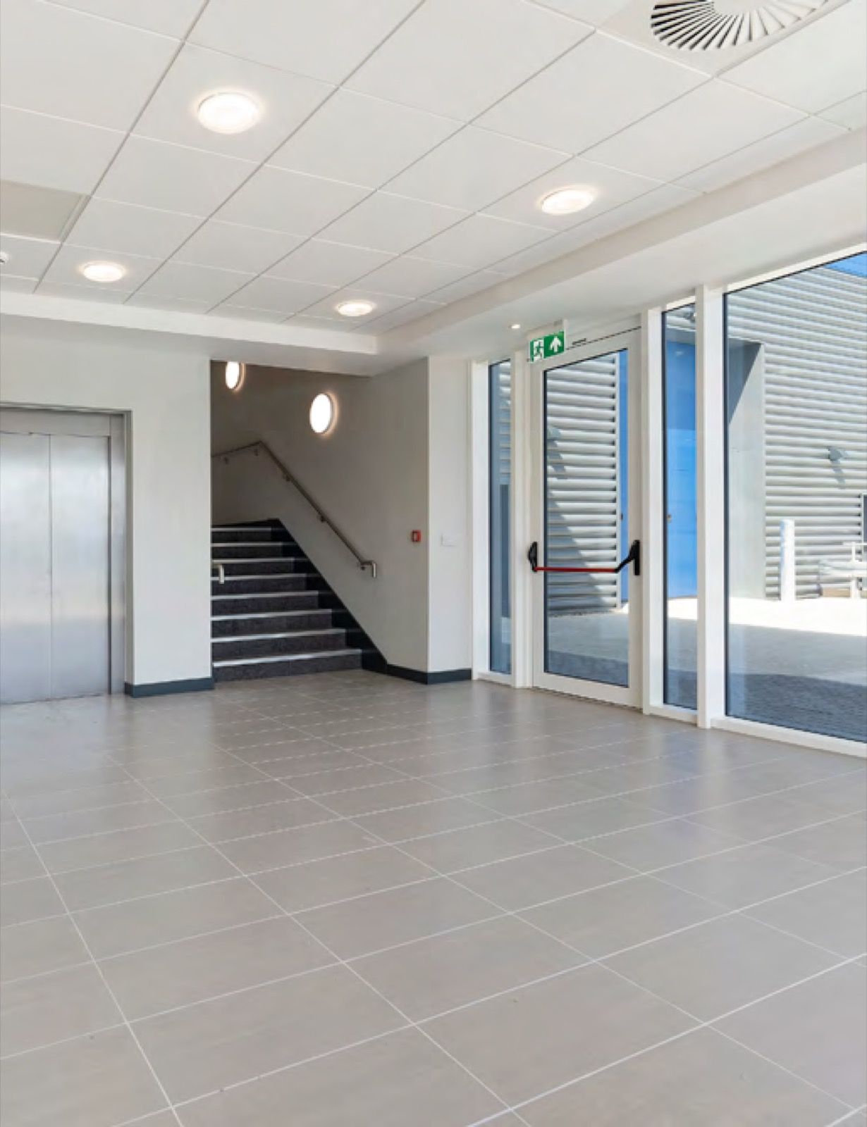 Reception and stair core